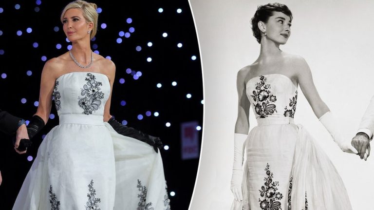 Ivanka Trump’s inauguration gown gives nod to Audrey Hepburn as star’s son shares ties between famous families