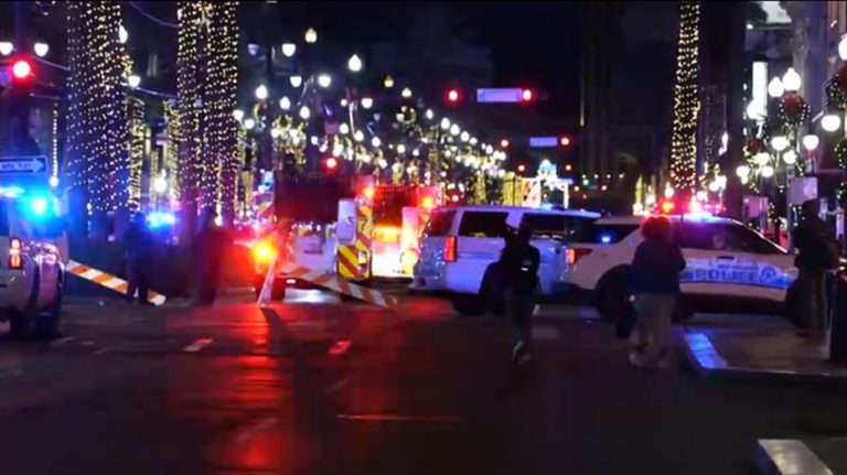 Ten dead and dozens injured after driver plows car into crowd on Bourbon Street: report