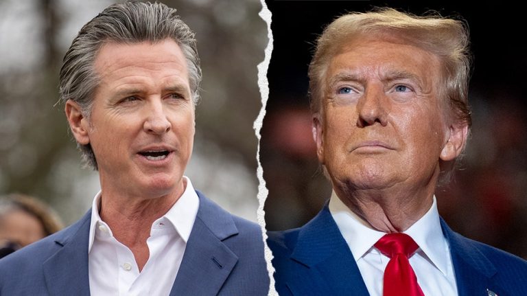 Newsom-Trump war of words still simmering as president arrives in California to survey wildfires