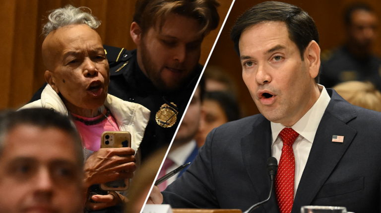 Rubio brushes off demonstrators who erupted in Senate hearing: ‘I get bilingual protesters’